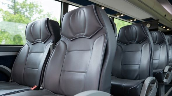 47 passenger charter bus interior