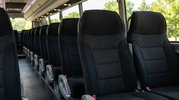 55 passenger charter bus interior