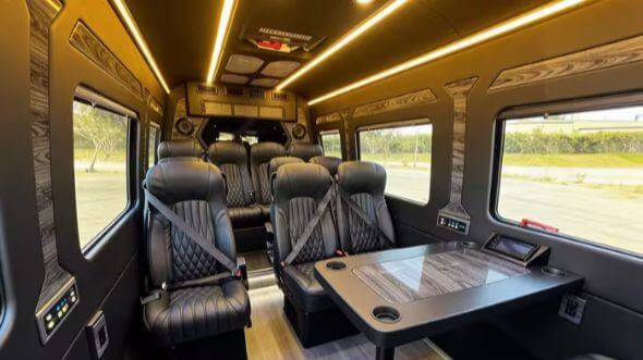 executive sprinter van interior
